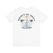 Load image into Gallery viewer, Where's The Trout Tee Print On Back