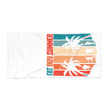Load image into Gallery viewer, Fat Boy Summer Palms 2024 Large Beach Towel