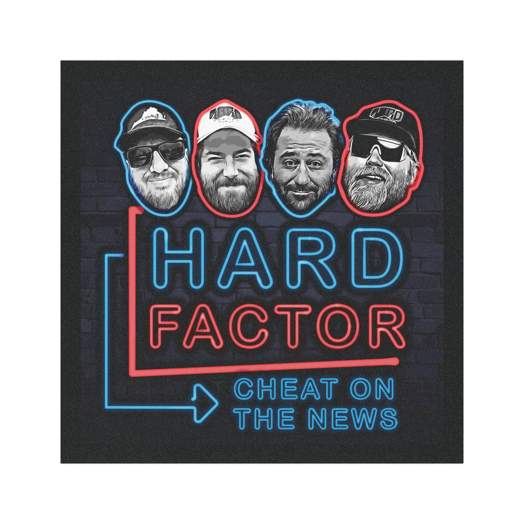 Hard Factor Logo 2024 Car Magnet